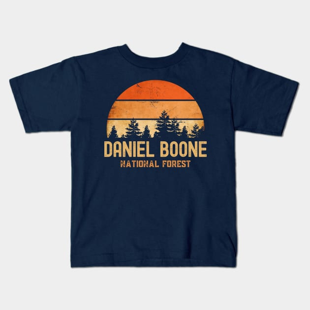 Daniel Boone National Forest Kids T-Shirt by soulfulprintss8